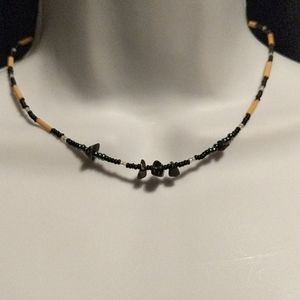 Vintage Beaded rock necklace Y2K